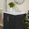 Flash Furniture Vega 30 Inch Vanity w/Sink Combo, Storage Cabinet w/Soft Close Doors and Open Shelf, Black FS-VEGA30-BK-GG - alternate 2